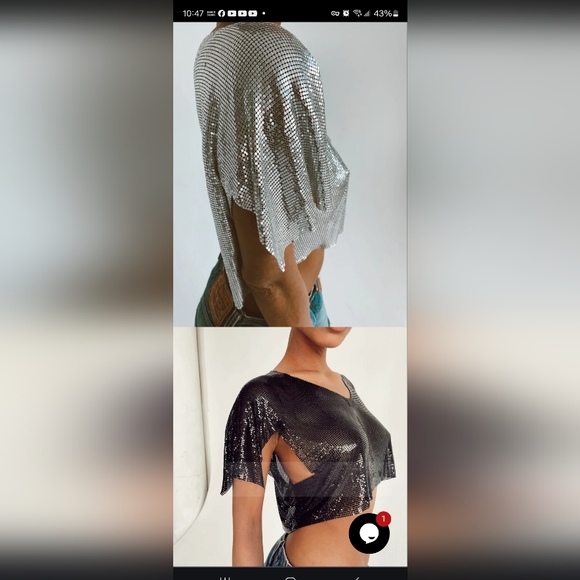 Chain mill type crop top - Picture 4 of 6